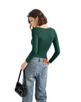Buttery Soft Square Neck Shirt - Long Sleeve-Clothing-SUUKSESS-SUUKSESS