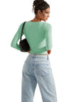 Buttery Soft V Neck Shirt - Long Sleeve-Clothing-SUUKSESS-SUUKSESS