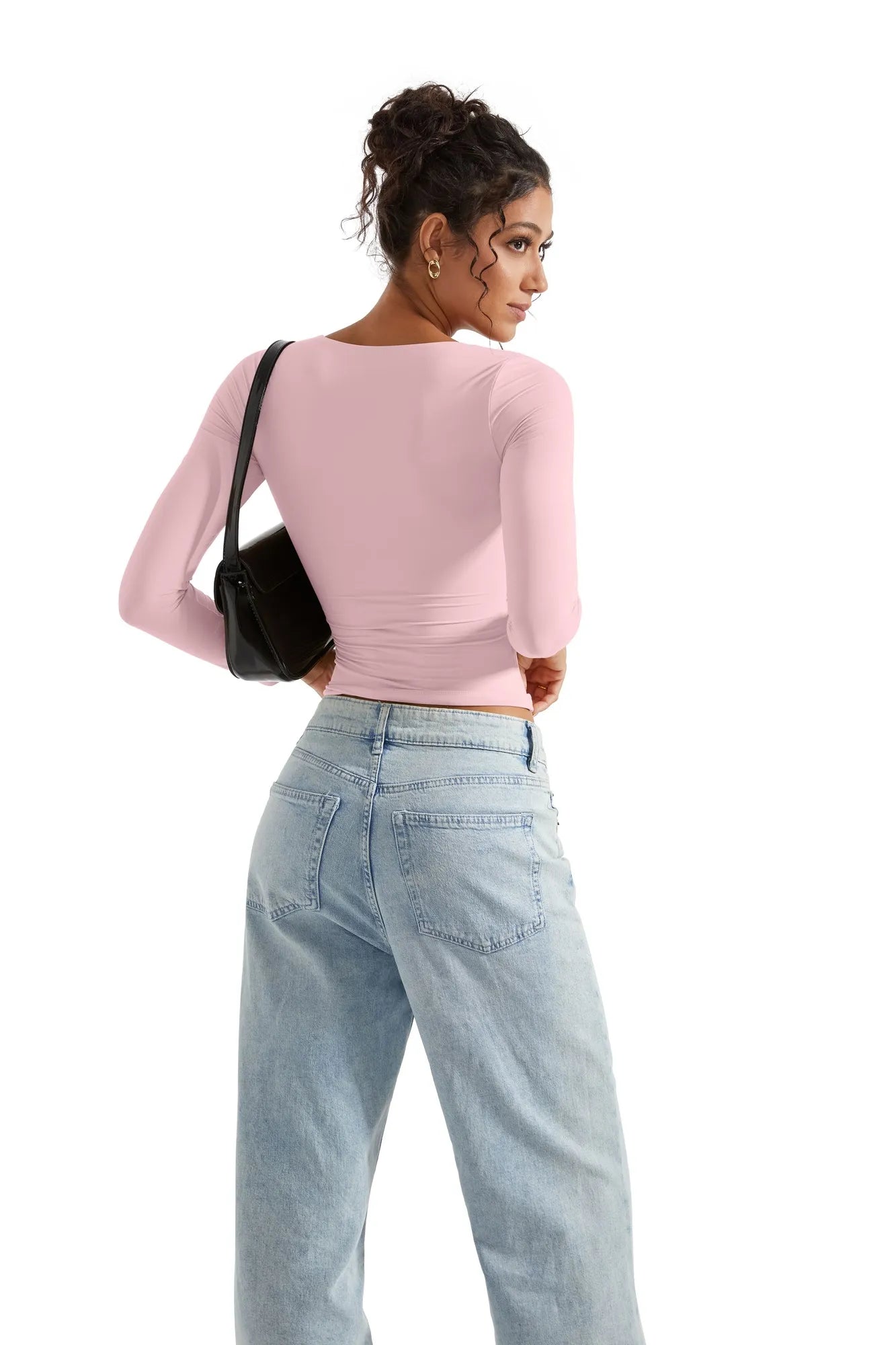 Buttery Soft V Neck Shirt - Long Sleeve-Clothing-SUUKSESS-SUUKSESS