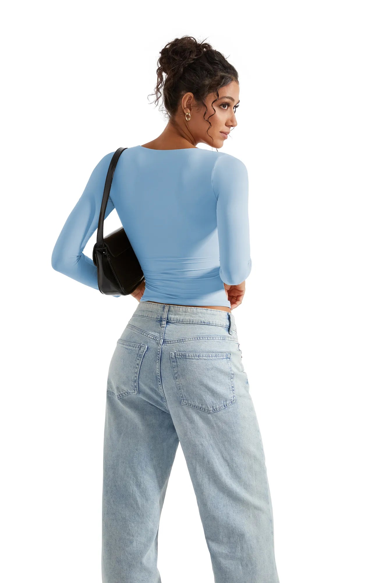 Buttery Soft V Neck Shirt - Long Sleeve-Clothing-SUUKSESS-SUUKSESS