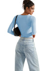 Buttery Soft V Neck Shirt - Long Sleeve-Clothing-SUUKSESS-SUUKSESS