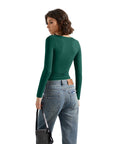 Buttery Soft V Neck Shirt - Long Sleeve-Clothing-SUUKSESS-SUUKSESS