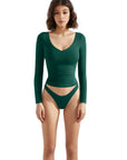 Buttery Soft V Neck Shirt - Long Sleeve-Clothing-SUUKSESS-SUUKSESS