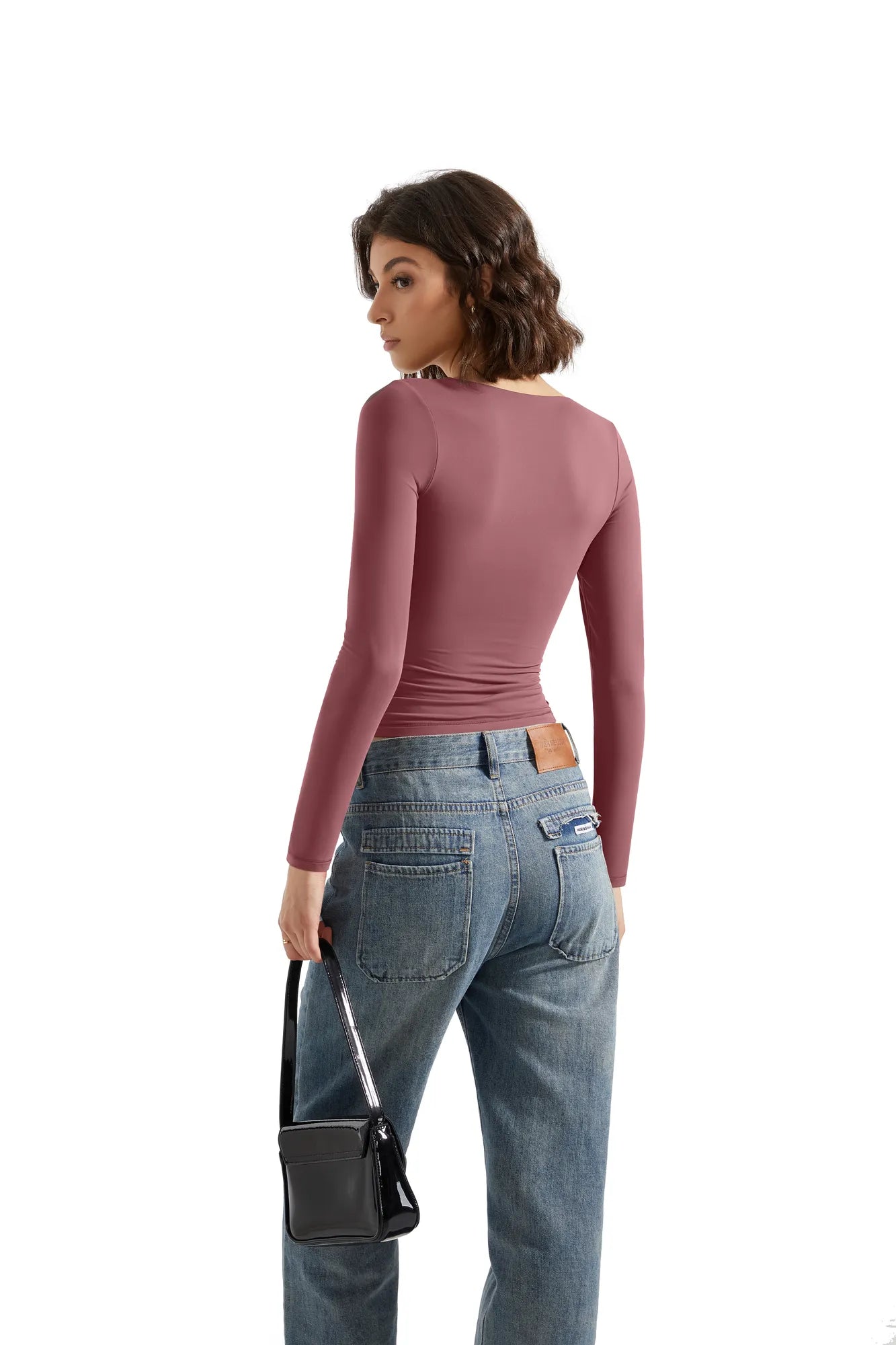 Buttery Soft V Neck Shirt - Long Sleeve-Clothing-SUUKSESS-SUUKSESS