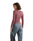 Buttery Soft V Neck Shirt - Long Sleeve-Clothing-SUUKSESS-SUUKSESS