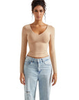 Buttery Soft V Neck Shirt - Long Sleeve