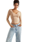 Buttery Soft V Neck Shirt - Long Sleeve