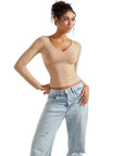 Buttery Soft V Neck Shirt - Long Sleeve