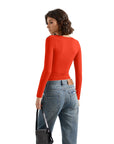 Buttery Soft V Neck Shirt - Long Sleeve-Clothing-SUUKSESS-SUUKSESS