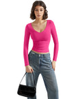 Buttery Soft V Neck Shirt - Long Sleeve