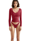 Buttery Soft V Neck Shirt - Long Sleeve-Clothing-SUUKSESS-SUUKSESS