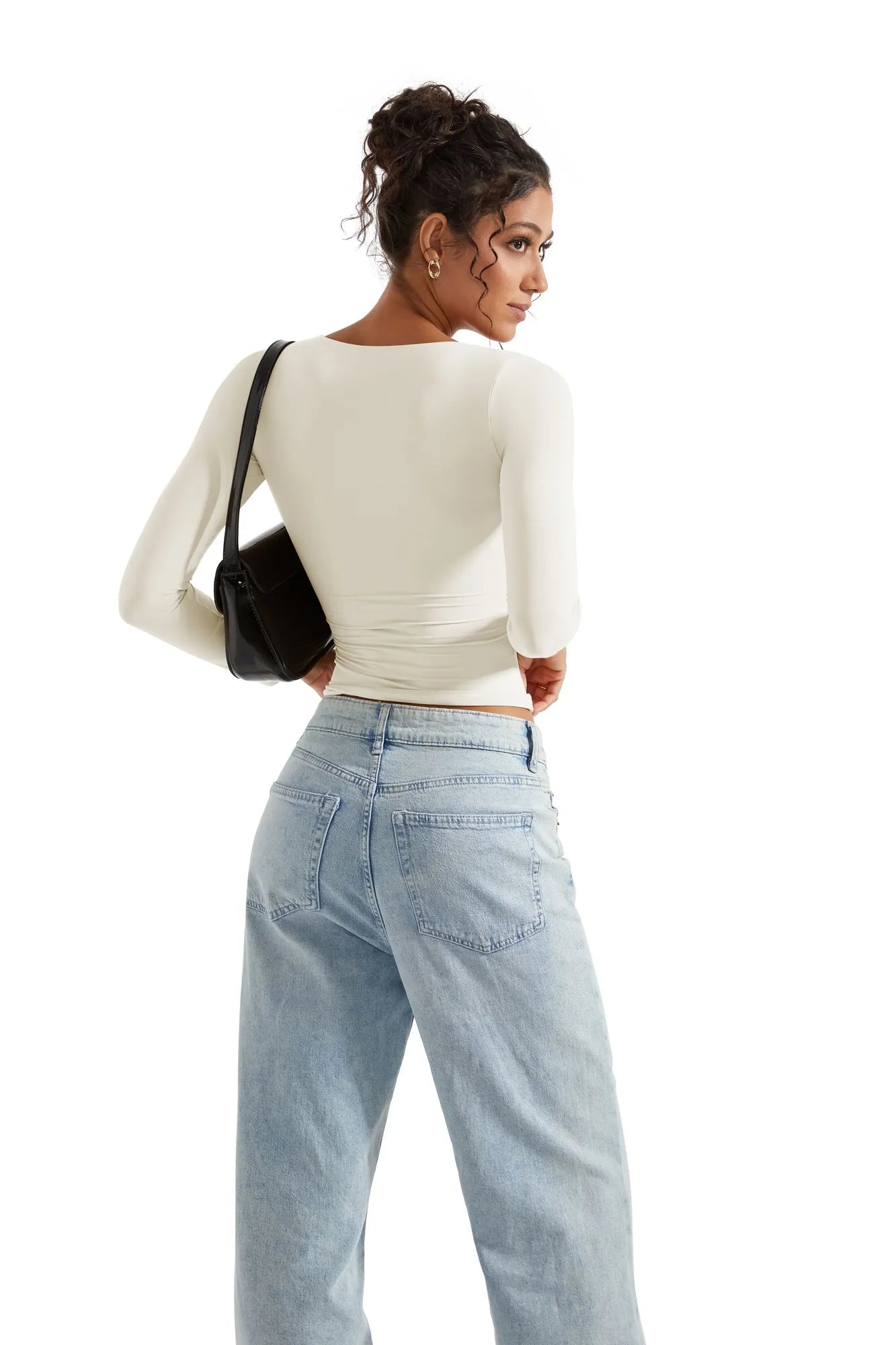 Buttery Soft V Neck Shirt - Long Sleeve-Clothing-SUUKSESS-SUUKSESS