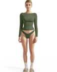 Buttery Soft Boat Neck Shirt - Long Sleeve-Clothing-SUUKSESS-Olive-XS-SUUKSESS