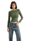 Buttery Soft Boat Neck Shirt - Long Sleeve-Clothing-SUUKSESS-SUUKSESS