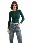 Buttery Soft Boat Neck Shirt - Long Sleeve-Clothing-SUUKSESS-SUUKSESS