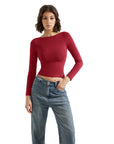 Buttery Soft Boat Neck Shirt - Long Sleeve-Clothing-SUUKSESS-SUUKSESS