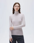 SUUKSESS Women Cashmere Turtleneck Long Sleeve Shirt Fitted Fall Basic Thermal Tops Fall Fashion-SUUKSESS-SUUKSESS