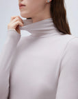 SUUKSESS Women Cashmere Turtleneck Long Sleeve Shirt Fitted Fall Basic Thermal Tops Fall Fashion-SUUKSESS-SUUKSESS