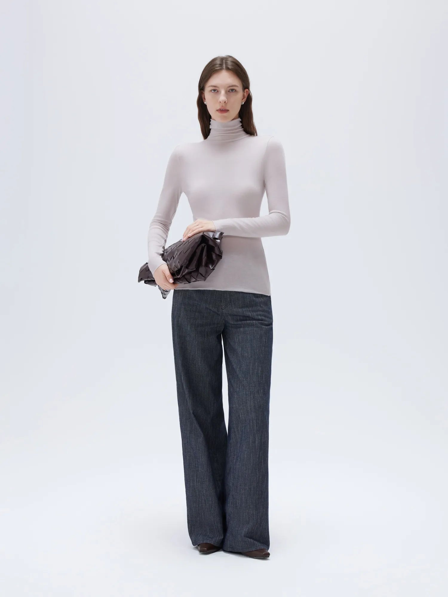 SUUKSESS Women Cashmere Turtleneck Long Sleeve Shirt Fitted Fall Basic Thermal Tops Fall Fashion-SUUKSESS-SUUKSESS