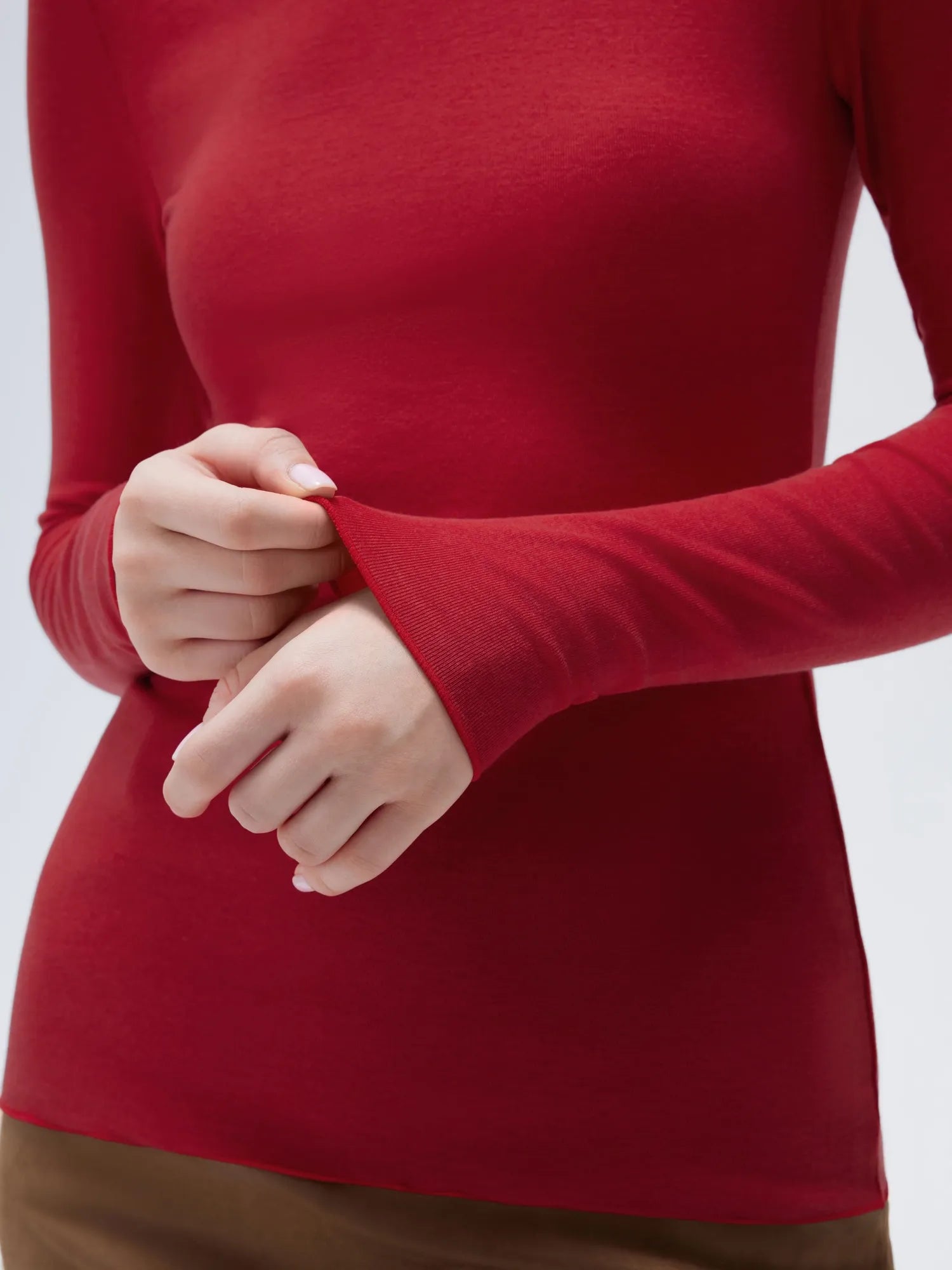 SUUKSESS Women Cashmere Turtleneck Long Sleeve Shirt Fitted Fall Basic Thermal Tops Fall Fashion-SUUKSESS-SUUKSESS