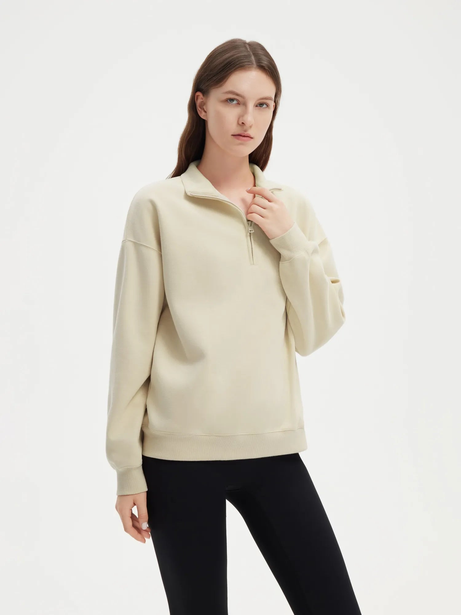SUUKSESS Sweatshirts for Women Zipper Hoodies Fall Fashion Pullover Long Sleeve Shirts Thumb Holes Outfits Clothes-SUUKSESS-SUUKSESS