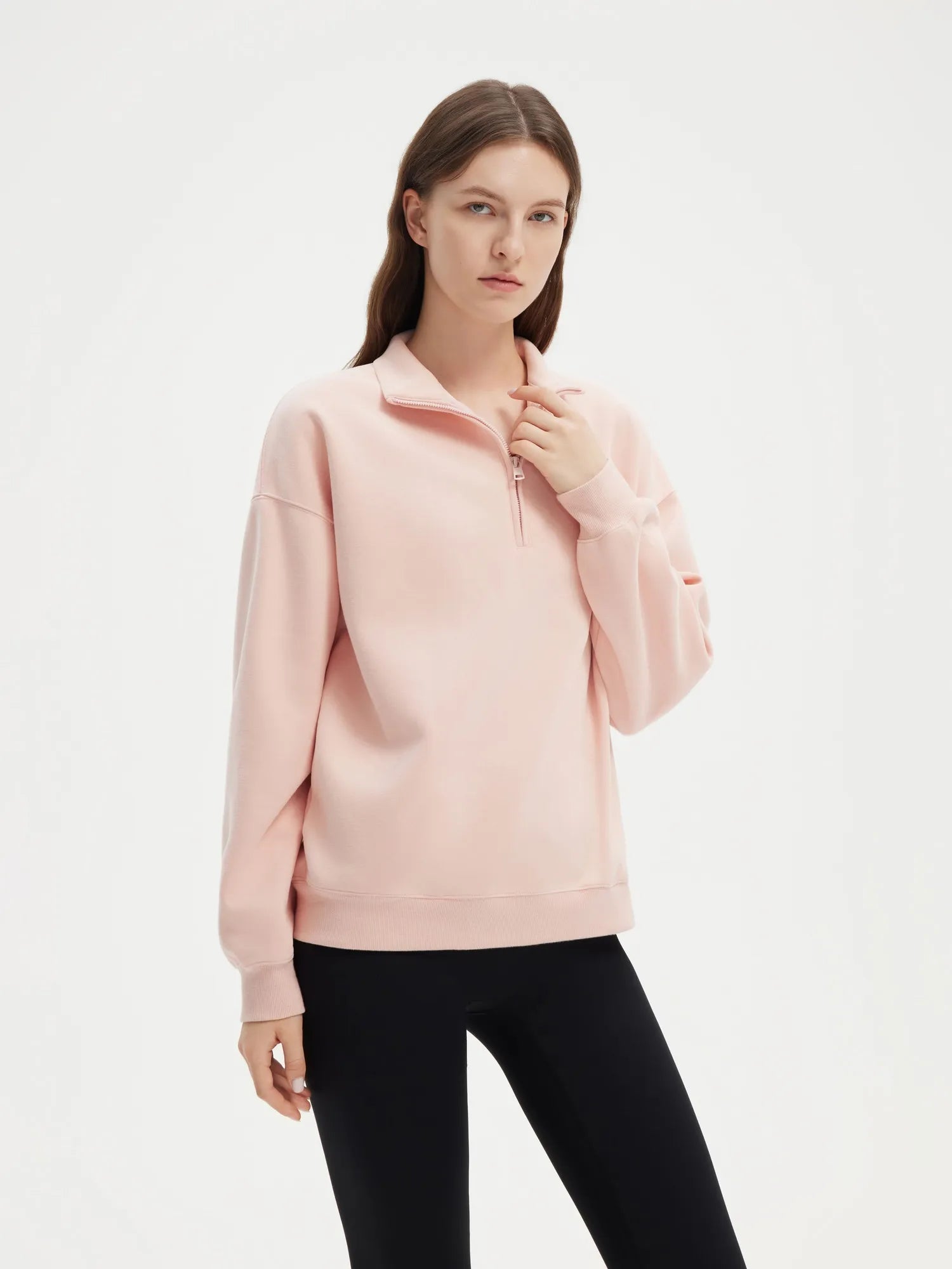SUUKSESS Sweatshirts for Women Zipper Hoodies Fall Fashion Pullover Long Sleeve Shirts Thumb Holes Outfits Clothes-SUUKSESS-SUUKSESS
