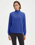 SUUKSESS Sweatshirts for Women Zipper Hoodies Fall Fashion Pullover Long Sleeve Shirts Thumb Holes Outfits Clothes-SUUKSESS-Royal Blue-XS-SUUKSESS