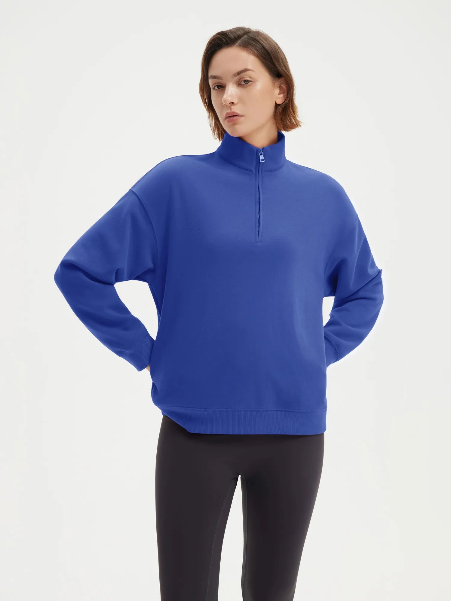 SUUKSESS Sweatshirts for Women Zipper Hoodies Fall Fashion Pullover Long Sleeve Shirts Thumb Holes Outfits Clothes-SUUKSESS-SUUKSESS
