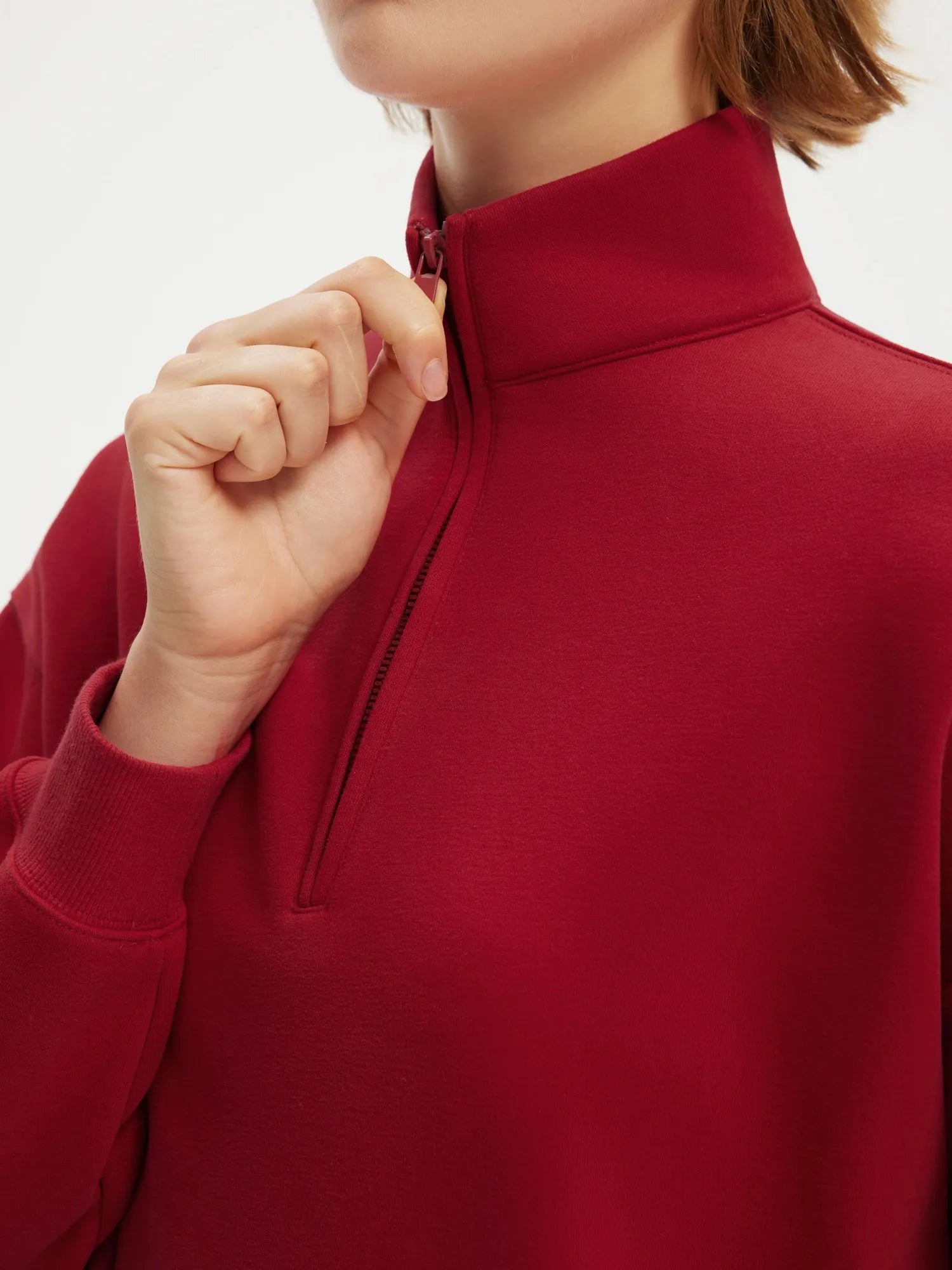 SUUKSESS Sweatshirts for Women Zipper Hoodies Fall Fashion Pullover Long Sleeve Shirts Thumb Holes Outfits Clothes-SUUKSESS-SUUKSESS