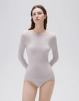 SUUKSESS Cloud Cashmere Women Boat Neck Fitted Long Sleeve Shirt Basic Knit Tops-SUUKSESS-SUUKSESS