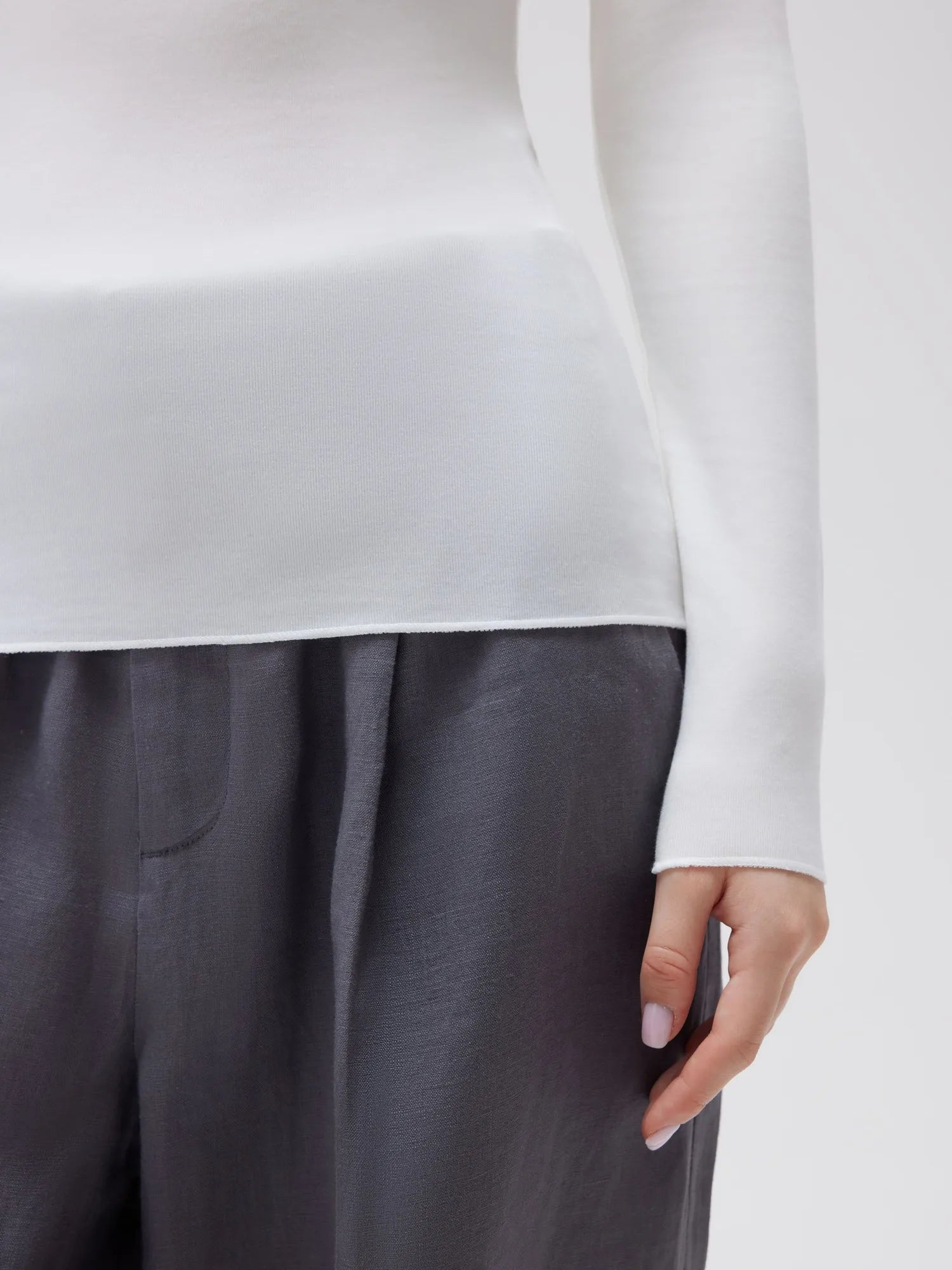 SUUKSESS Cloud Cashmere Women Boat Neck Fitted Long Sleeve Shirt Basic Knit Tops-SUUKSESS-SUUKSESS