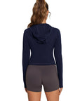 Golden Zip Up Athletic Tops Workout Jackets-SUUKSESS-SUUKSESS