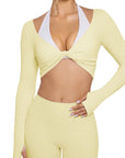 Bolero Shrug Pilates Wrap Tops - Long Sleeve