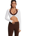Bolero Shrug Pilates Wrap Tops - Long Sleeve