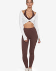 Bolero Shrug Pilates Wrap Tops - Long Sleeve