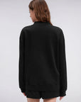 Mock Neck Oversized Sweatshirts-SUUKSESS-SUUKSESS