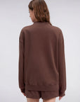 Mock Neck Oversized Sweatshirts-SUUKSESS-SUUKSESS