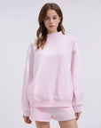 Mock Neck Oversized Sweatshirts-SUUKSESS-SUUKSESS