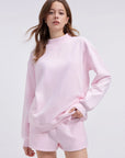 Mock Neck Oversized Sweatshirts-SUUKSESS-SUUKSESS