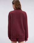 Mock Neck Oversized Sweatshirts-SUUKSESS-SUUKSESS