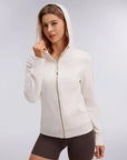 Cotton Gold Full Zip Up Athletic Jacket Sweatshirt-SUUKSESS-SUUKSESS