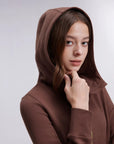 Cotton Gold Full Zip Up Athletic Jacket Sweatshirt-SUUKSESS-SUUKSESS