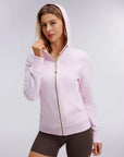 Cotton Gold Full Zip Up Athletic Jacket Sweatshirt-SUUKSESS-SUUKSESS