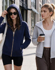Cotton Gold Full Zip Up Athletic Jacket Sweatshirt-SUUKSESS-SUUKSESS