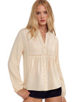 Button Down Boho Top - Long Sleeve-SUUKSESS-SUUKSESS
