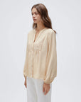 Button Down Boho Top - Long Sleeve-SUUKSESS-SUUKSESS