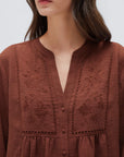 Button Down Boho Top - Long Sleeve-SUUKSESS-SUUKSESS