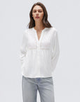Button Down Boho Top - Long Sleeve-SUUKSESS-SUUKSESS