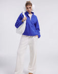 Quarter Zip Fleece Fuzzy Sherpa Jacket-SUUKSESS-SUUKSESS