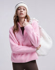 Quarter Zip Fleece Fuzzy Sherpa Jacket-SUUKSESS-SUUKSESS
